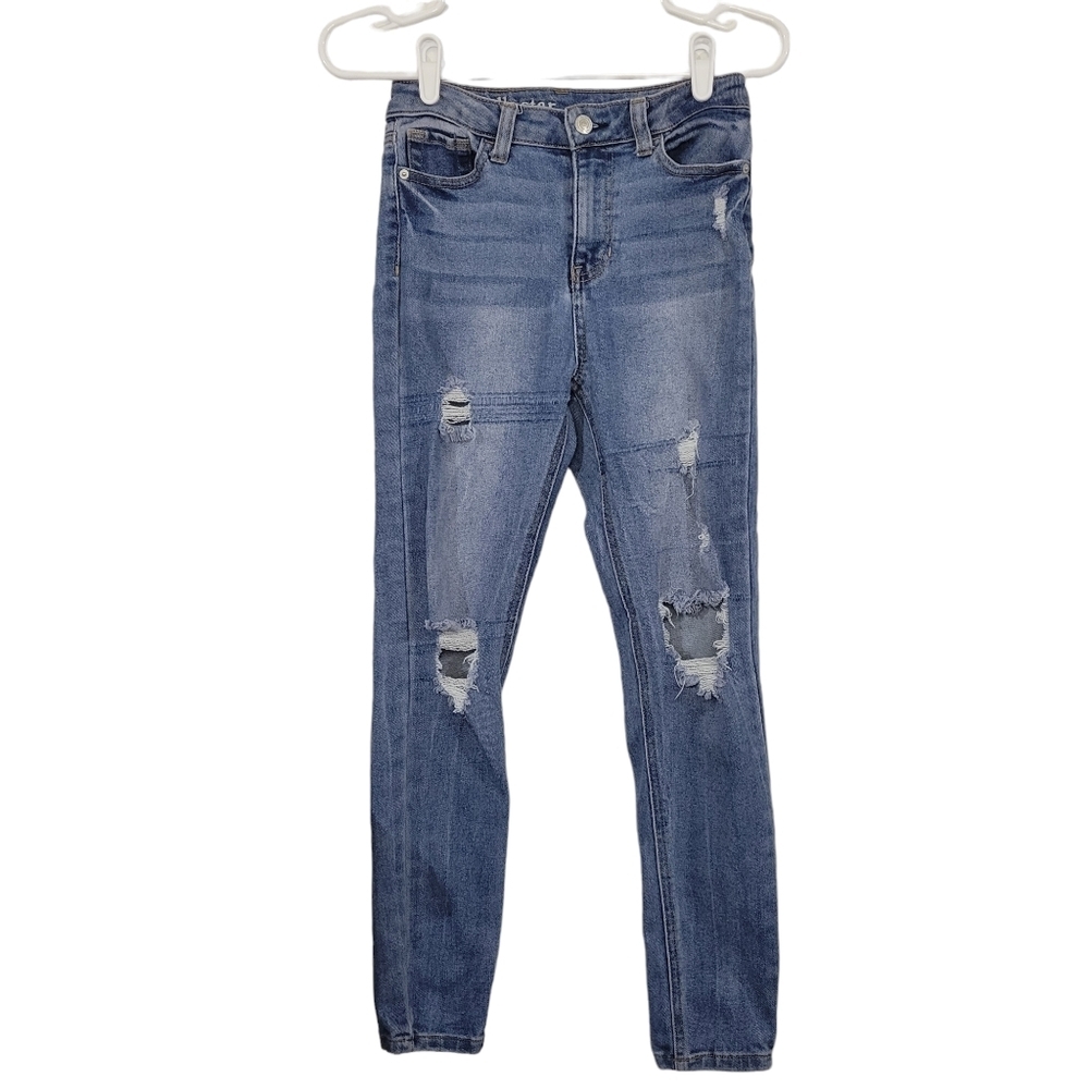 Vanilla star distressed high rise skinny‎ jeans size 1